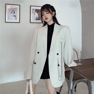 Áo blazer nam nữ đẹp ulzzang hai màu form basic