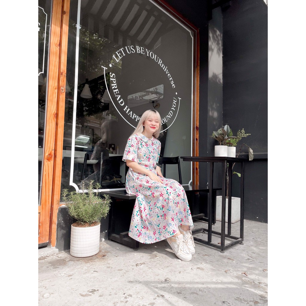 Eunhee Dress - Đầm babydoll dài họa tiết hoa - Remmus.vn | BigBuy360 - bigbuy360.vn