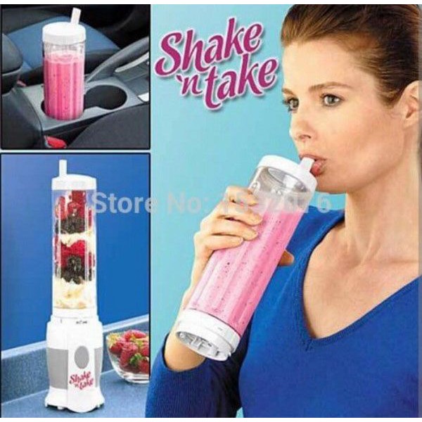 Bộ máy xay sinh tố 2 cốc có vòi hút Shake ‘n Take