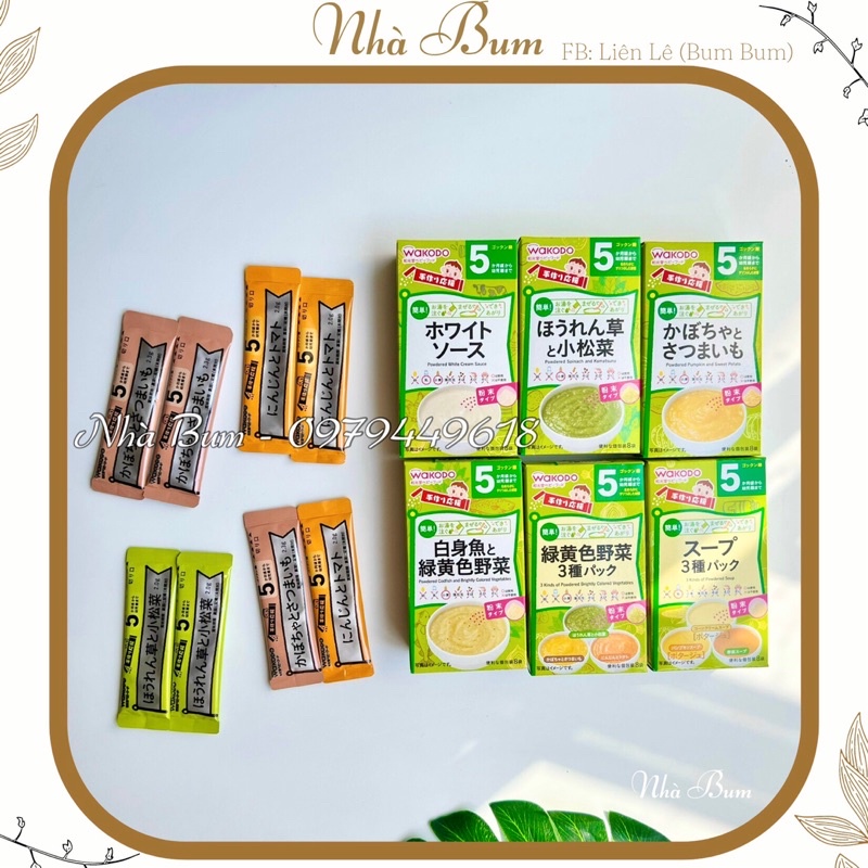 Bột ăn dặm Wakodo cho bé từ 5m