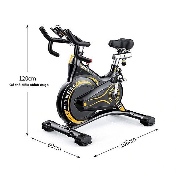 Xe đạp thể thao tại nhà HAPO cao cấp, có kháng lực từ, đồng hồ đo chỉ số, khung thép hợp kim hp24