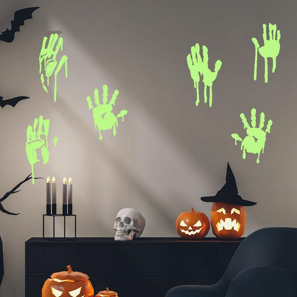 Giấy Dán Tường Tự Dính Họa Tiết Dấu Chân Trang Trí Nhà Cửa DIY