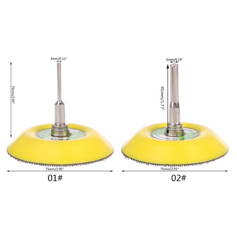 Đĩa mài đánh bóng với chuôi chuyên dụng 3mm/6mm 3&quot;