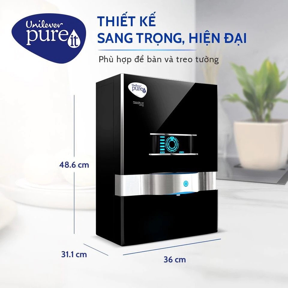 Máy Lọc Nước Pureit Ultima Lọc Nguyên Khối Tích Hợp Công Nghệ RO + UV + MF - Hàng chính hãng