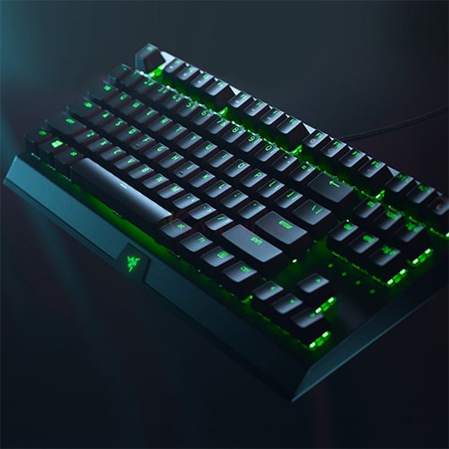 Bàn phím cơ có dây Gaming Razer BlackWidow V3 Tenkeyless - Hàng chính hãng - 87 phím nhỏ gọn, LED Razer Chroma RGB