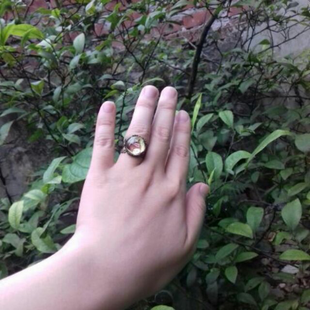 Nhẫn Totoro mặt đá