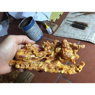 Tượng Di Lặc Gỗ Huyết Long