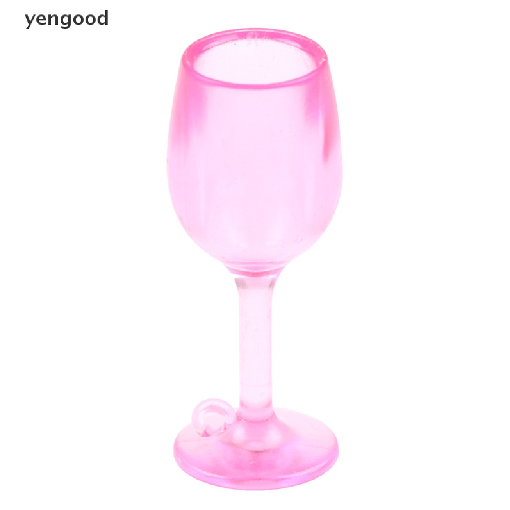 (ydWR) 5 Ly Thủy Tinh Uống Rượu Thu Nhỏ 1: 12 Đầy Màu Sắc Trang Trí Nhà Búp Bê Quán Bar