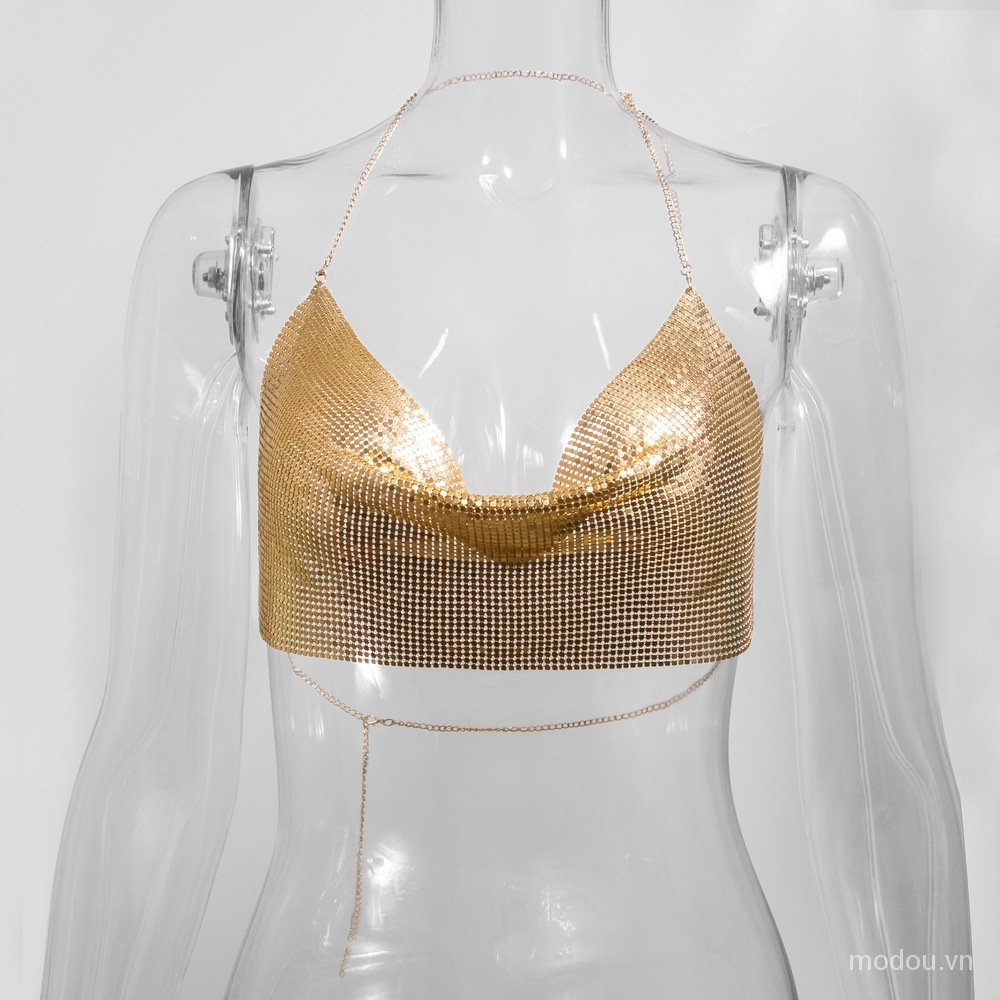 Áo croptop kiểu hai dây hở lưng thời trang cho nữ