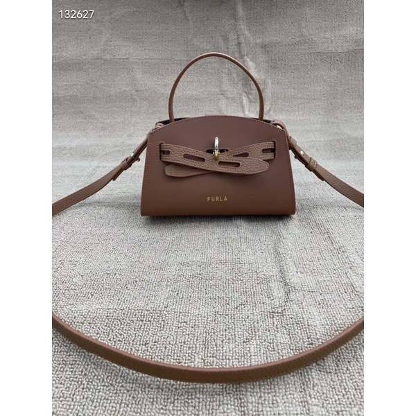 Túi Nữ FURLA Margherita Mini Top Handle hàng xuất,Màu nâu