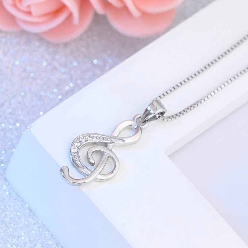 Dây chuyền khoá sol đính đá