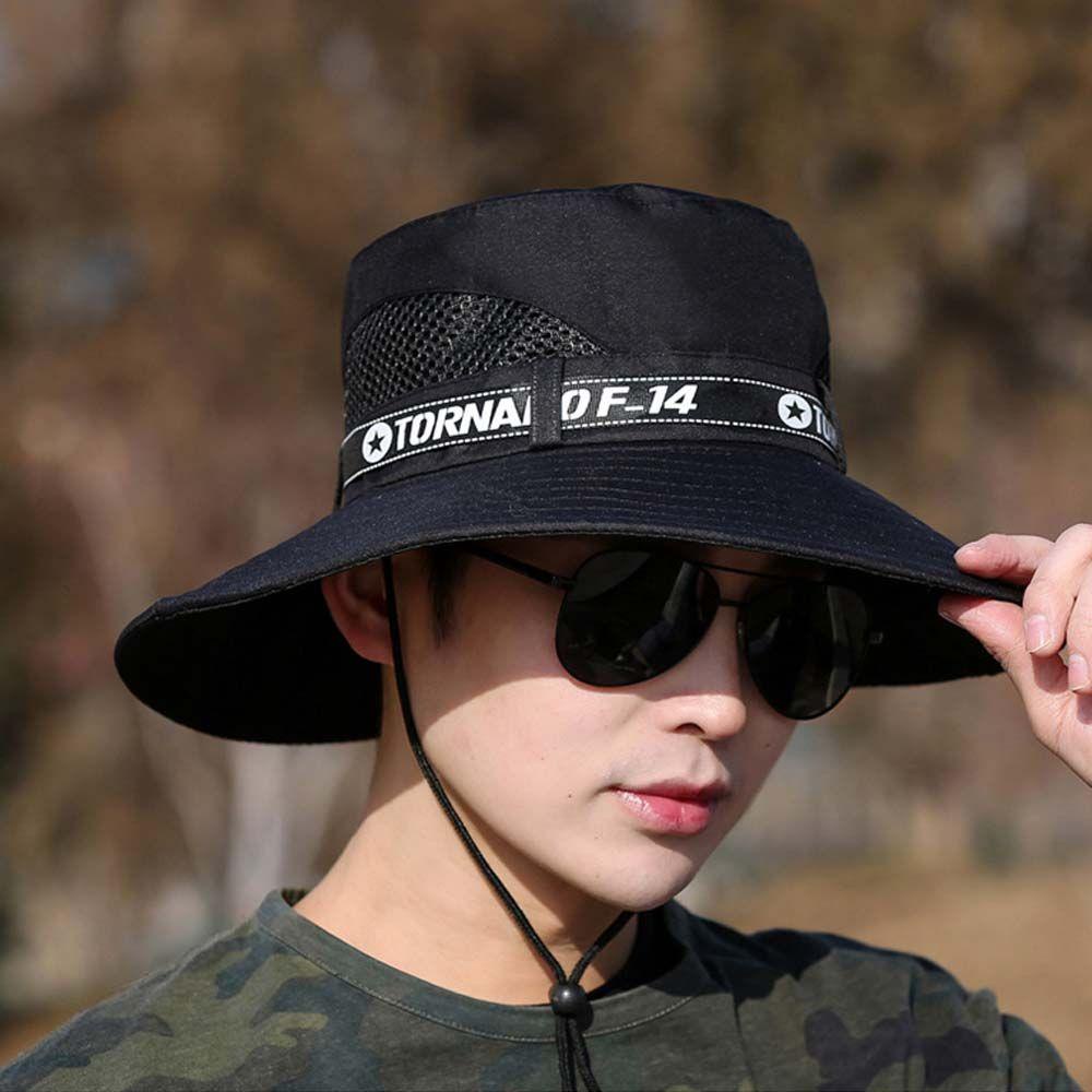 Mũ Tai Bèo Chống Tia UV Bằng Vải Bạt Kích Thước Lớn VANES1 Dành Cho Nam Giới