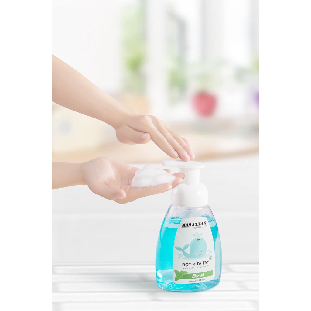 Nước rửa tay bọt Mas.Clean 250ml