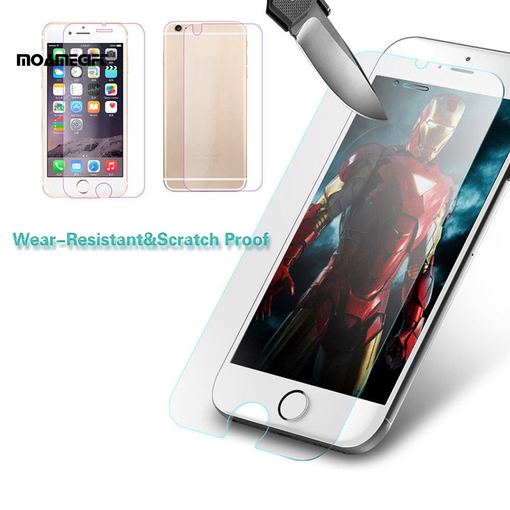 Set Kính Cường Lực Mặt Trước Và Sau Cho Iphone 5/5S/SE 6/6S 7 7Plus