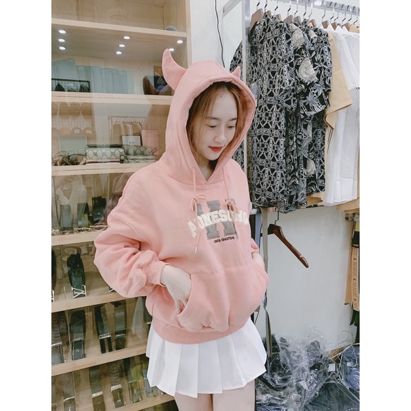 Hoodie nỉ sừng hot cute | BigBuy360 - bigbuy360.vn