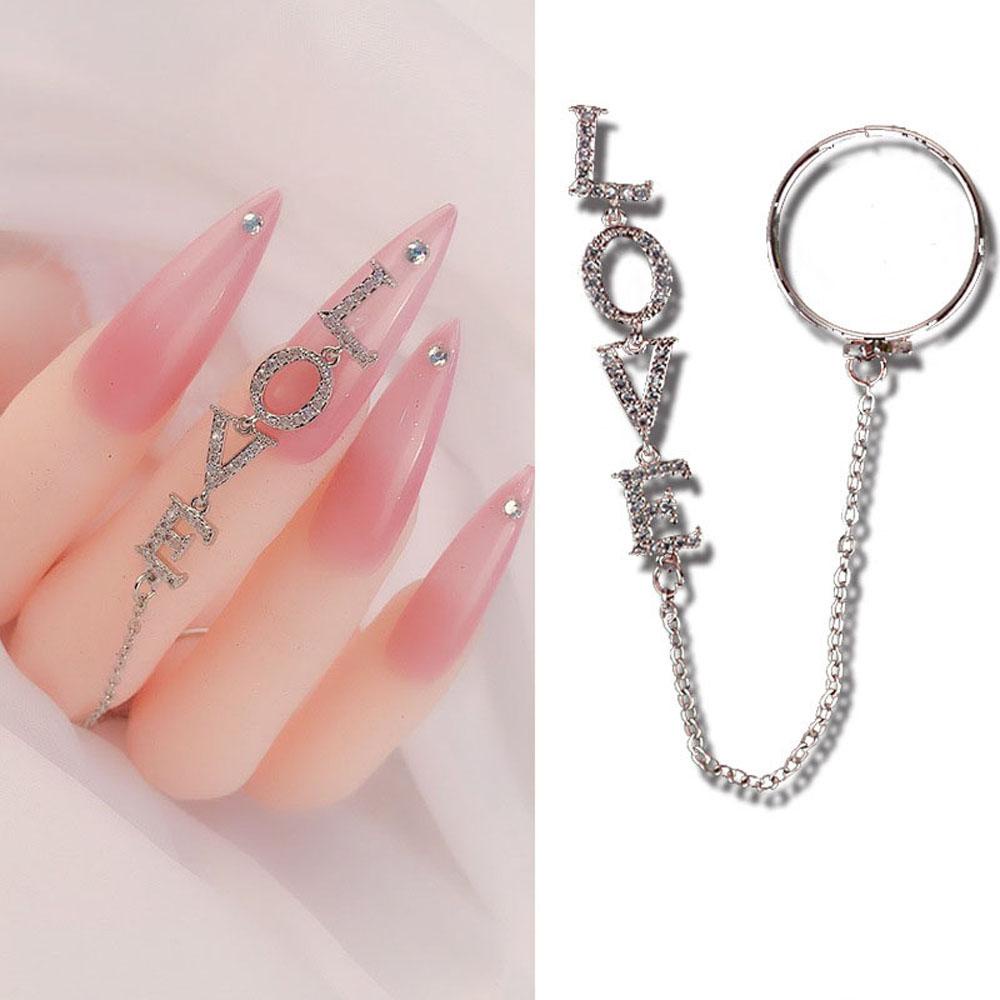 Nhẫn Trang Trí Móng Tay Nghệ Thuật Thời Trang Dành Cho Nữ