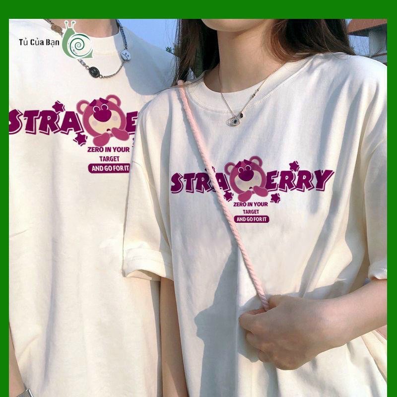 áo thun gấu strawerry