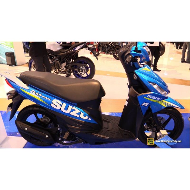 Miếng dán trang trí thân xe mô tô màu xanh dương độc đáo cho Suzuki Address FI R 125 2018-2019 GP Series