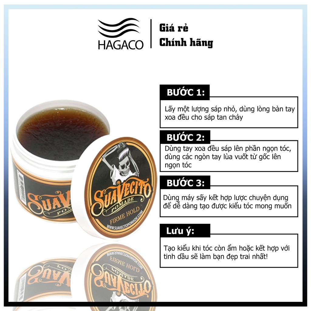 Sáp vuốt tóc không bết dính Suavecito Chính Hãng MN22