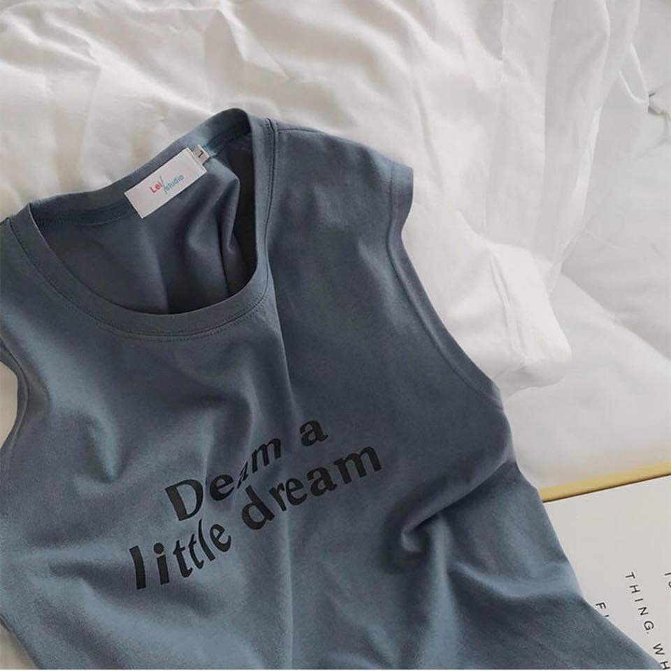 Áo tanktop dream a little dream Fox unisex