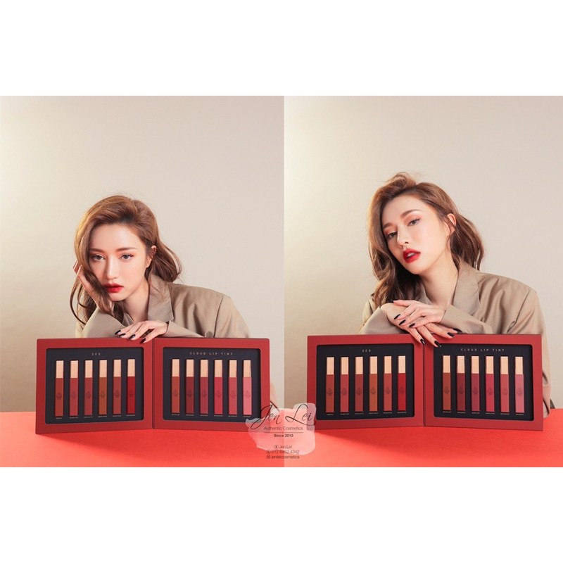 BỘ SON KEM 3CE CLOUD LIP TINT KIT 12 MÀU