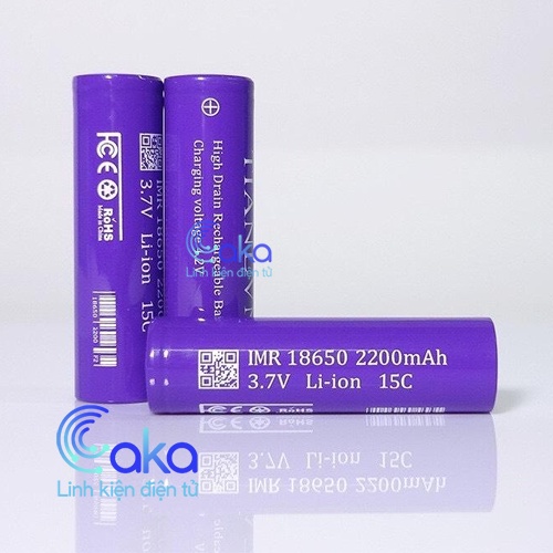 Cell pin 18650 Tianlvn 2200mah-15C (Xả 30A)