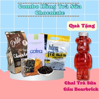 Set Hồng Trà Sữa Chocolate Thơm Ngon Tự Pha Tại Nhà-30Ly (TC Cotra II 250g + DT39 500g + Đường Cotra1kg + Hồng Trà Moya)