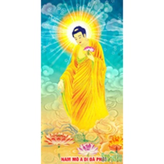 Tranh đính đá toàn bộ phật a di đà cực đẹp