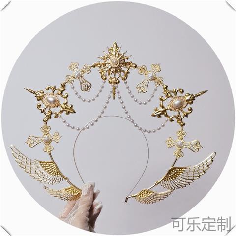 Băng Đô Chính Hãng Lolita Halo Thiên Thần Mặt Trời Thần Apollo Hanfu Bản To Làm Đạo Cụ Chụp Ảnh Nhà Thờ