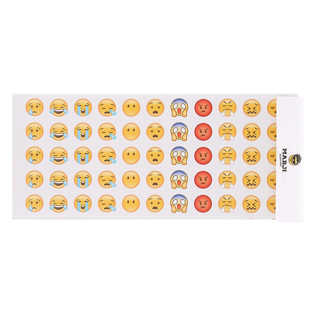 Bộ 12 tấm sticker trang trí (Emoji Stickers)