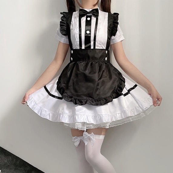 Trang phục hầu gái maid cosplay trắng đen [CÓ SẴN] - Halloween/ lễ hội hóa trang | BigBuy360 - bigbuy360.vn