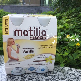 SỮA BẦU MATILIA VỊ VANI VỈ 4 HỘP X 200ML (PHÁP)