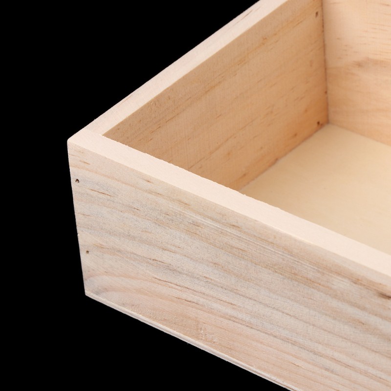 Khay gỗ đựng chậu cây trang trí bàn làm việc