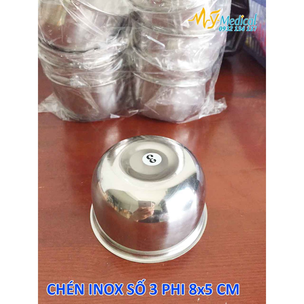 Chén inox Vinh Tấn phi 8cm x 5cm