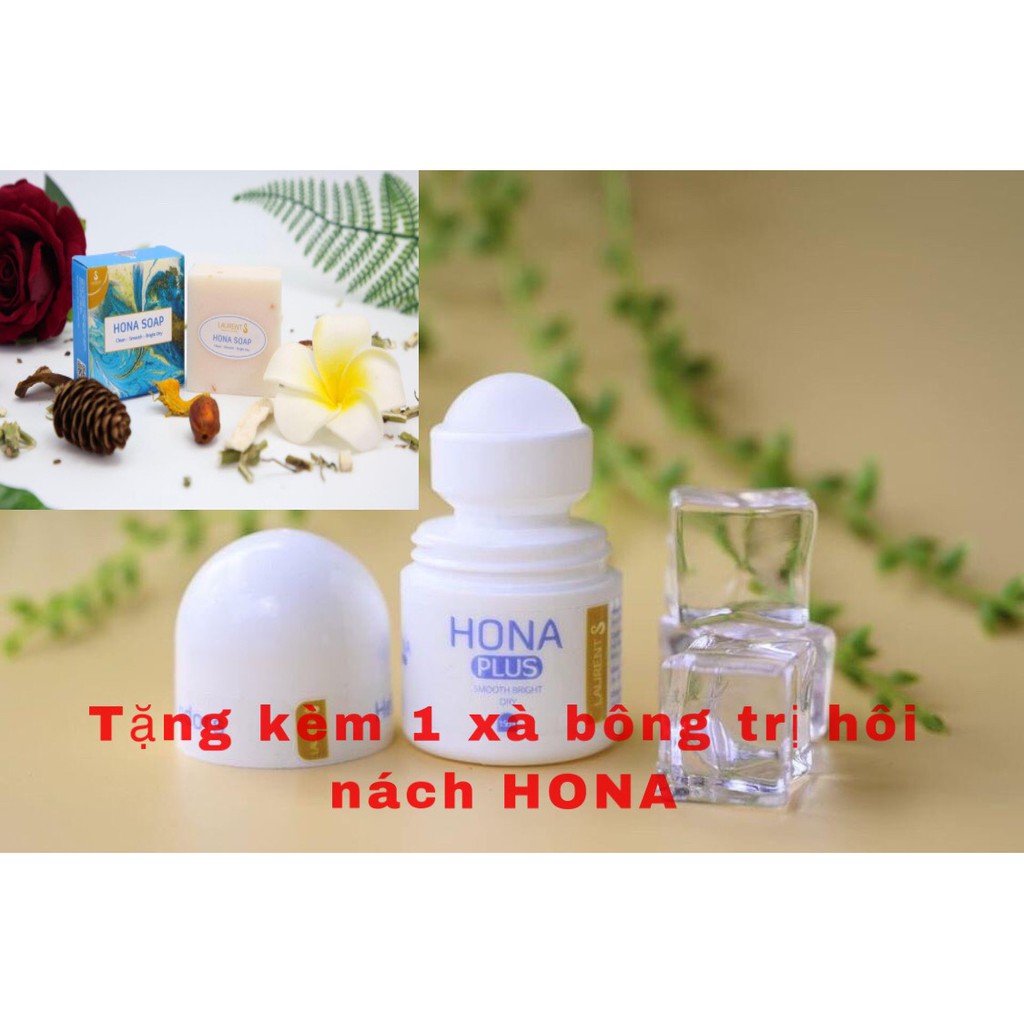 Combo 2 sản phẩm lăn nách xà bông tắm HONA trị hôi nách