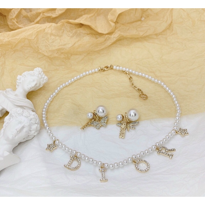 Kèm box Mix and match phong cách tiểu thư thanh lịch bộ khuyên tai bông tai cao cấp 🍓