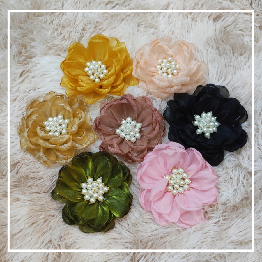 Bông cài áo - trâm cài áo Hoa vải cài áo cao cấp hàng handmade siêu đẹp