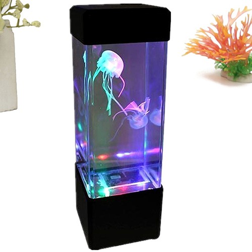 Bình Nước BK Kiểu Dáng Đơn Giản Hiện Đại✿Đèn LED Mini Hình Sứa Biển Trang Trí Bể Cá