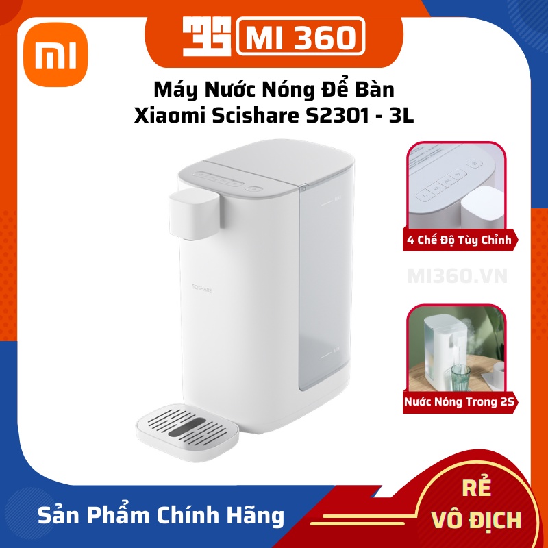 Máy Nước Nóng Để Bàn Xiaomi Scishare S2301 - 3L - Nóng Tức Thì Trong 2 Giây