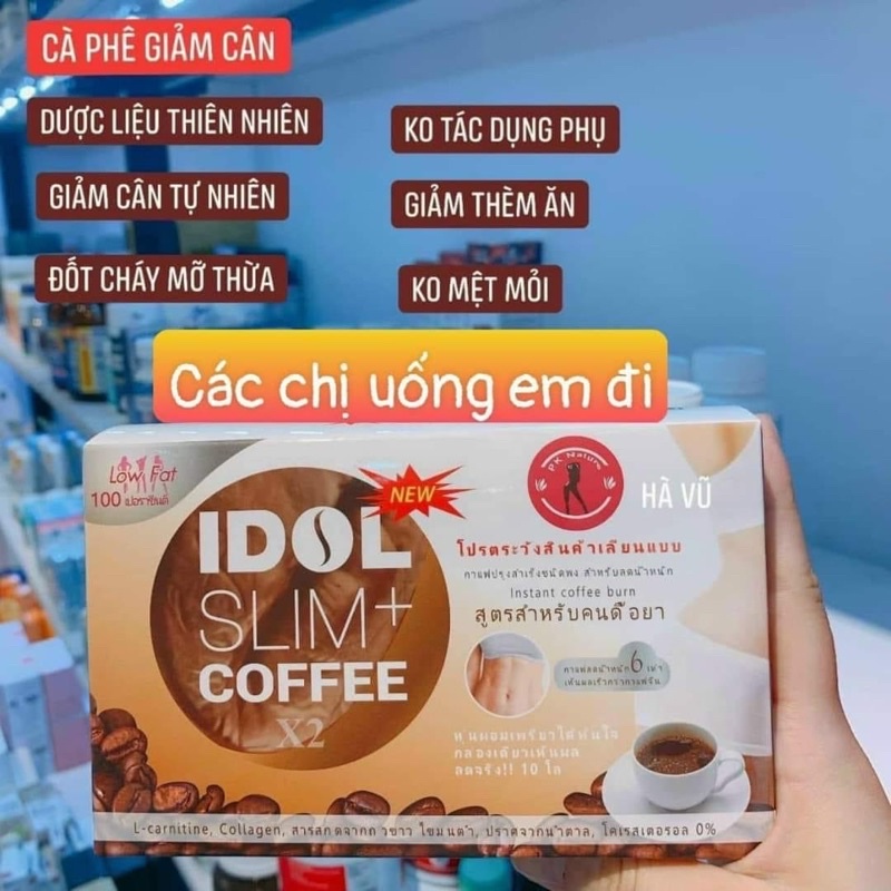 CAFE GIẢM CÂN IDOL SLIM COFFE ( mẫu mới x2 và mẫu cũ thường )