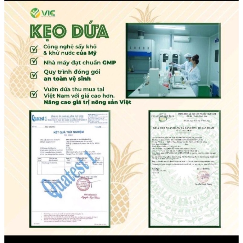 Tách lẻ 1 viên kẹo dứa giảm cân