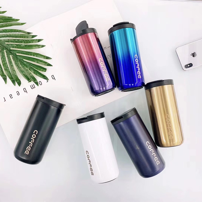 Bình Nước Giữ Nhiệt Bằng Thép Không Gỉ 6 Màu 400ML 550ML