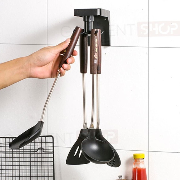 Giá Treo Dụng Cụ Nhà Bếp Đa Năng Xoay 360 Độ | BigBuy360 - bigbuy360.vn