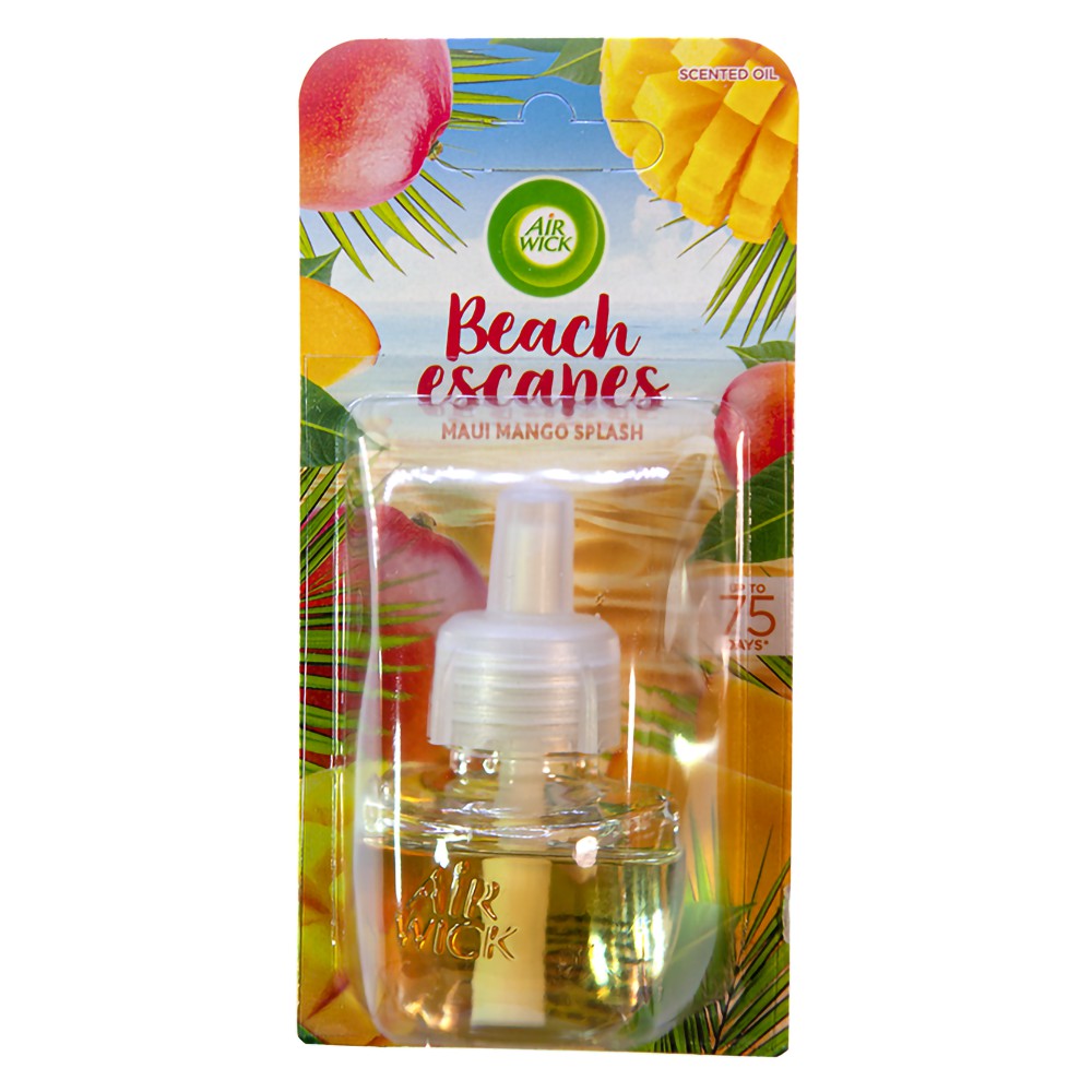 ( Hàng nhập khẩu ) ĐÀO, XOÀI MAUI. Lọ tinh dầu thiên nhiên Air Wick Maui Mango Splash 19ml, thơm phòng, khử mùi