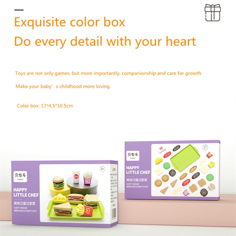 Mô Hình Đồ Chơi Hình Bánh Mì Hamburger Độc Đáo Cho Bé