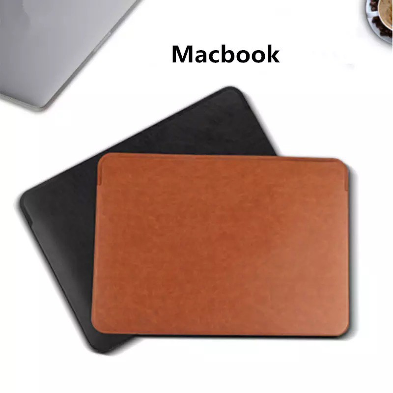 Bao da đựng macbook 16inch mỏng nhẹ, chống trầy xước. Túi da laptop 14inch, 15inch, 16inch