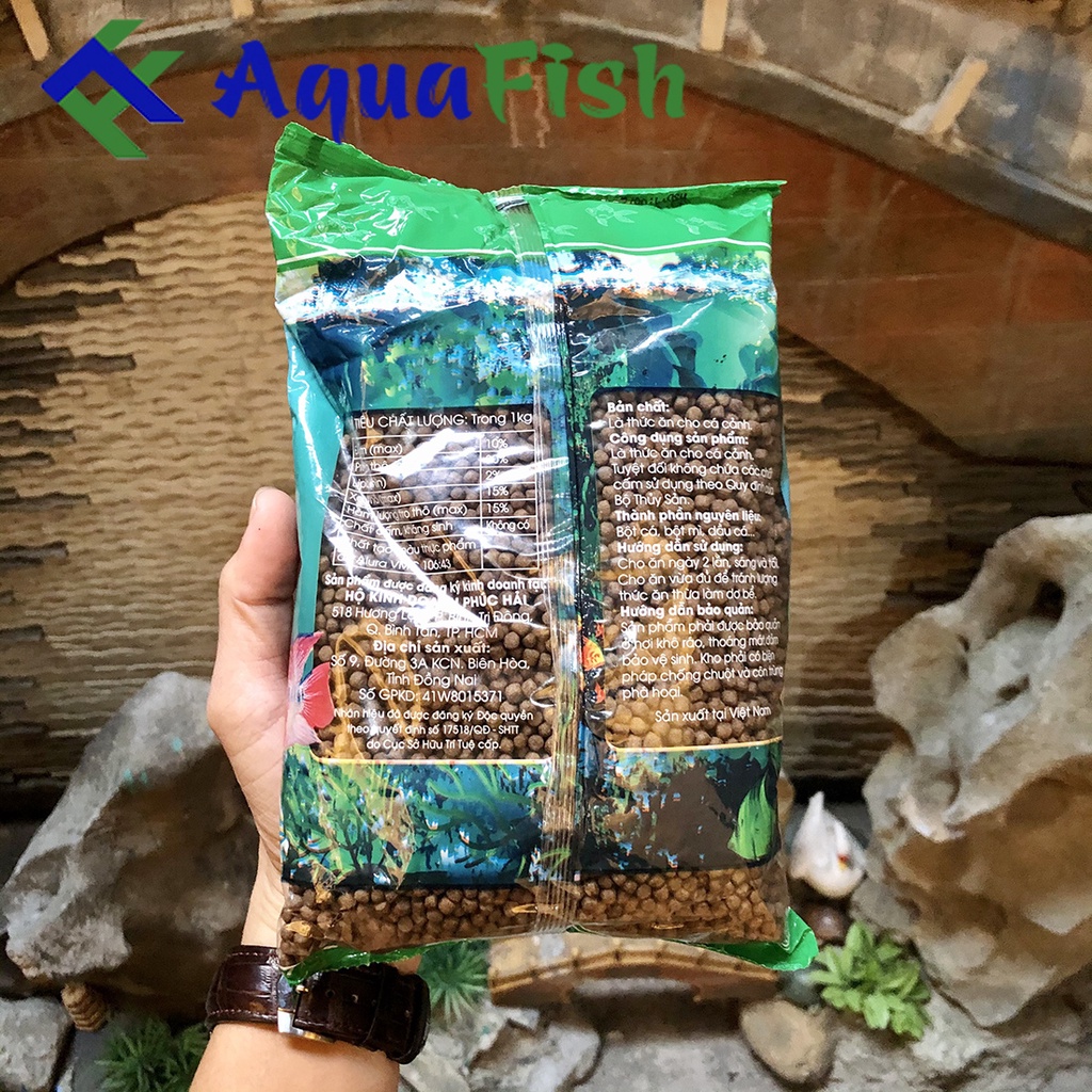 Combo 2 gói thức ăn cho cá Shanghai 500g (Thức ăn cho cá nhanh lớn, tăng màu, chuyên dụng cho cá)