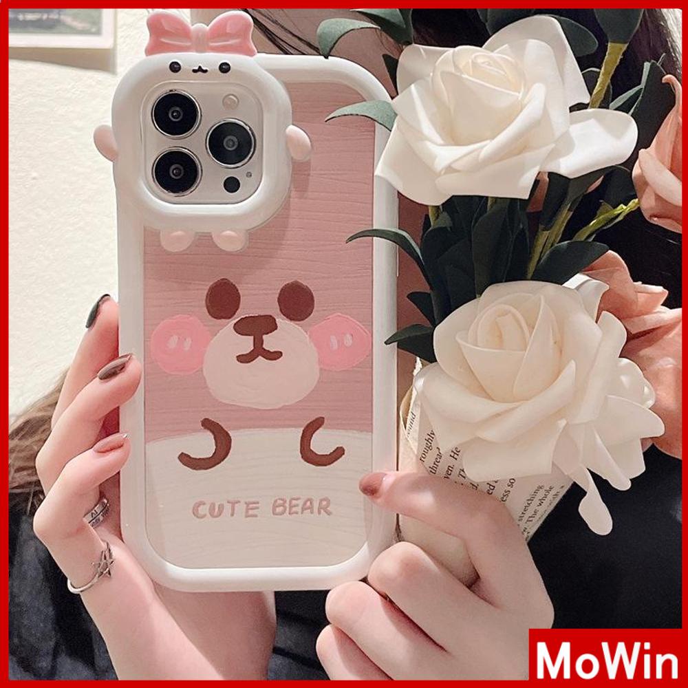 Ốp điện thoại silicon mềm mịn túi khí in gấu thích hợp cho iPhone 11 Pro Max 13 Pro Max 12 Pro Max 7Plus xr XS Max