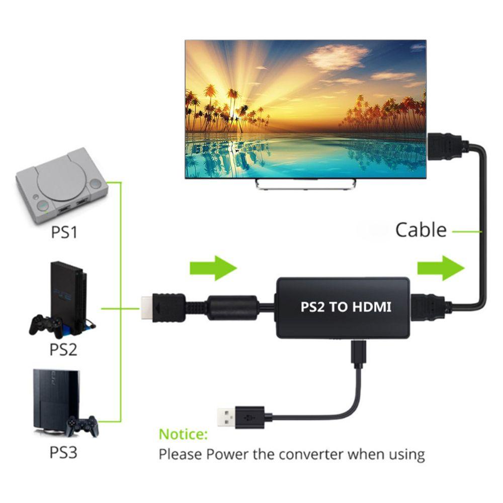 Cáp ChuyểN ĐổI Joye PS2 Sang HDMI 1080P, Chế Độ HiểN Thị HD Cho PS1 / 2 / 3