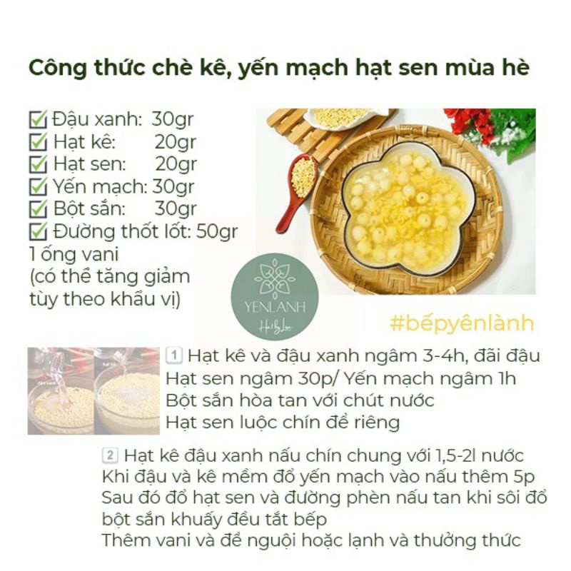 Hạt kê vàng sạch 1kg